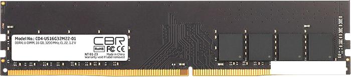 Оперативная память CBR 16ГБ DDR4 3200 МГц CD4-US16G32M22-01- фото
