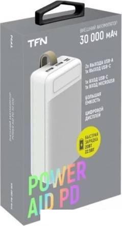 Внешний аккумулятор TFN PowerAid PD 30 30000mAh (белый)- фото3