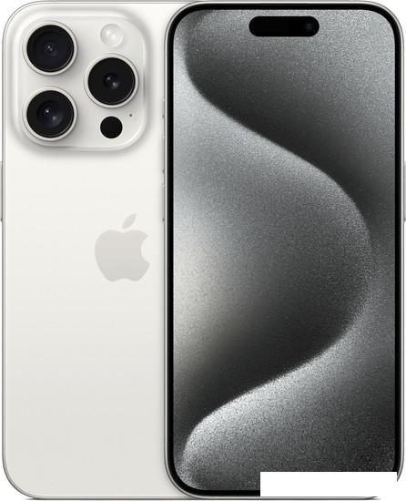 Смартфон Apple iPhone 15 Pro 1TB (белый титан)- фото