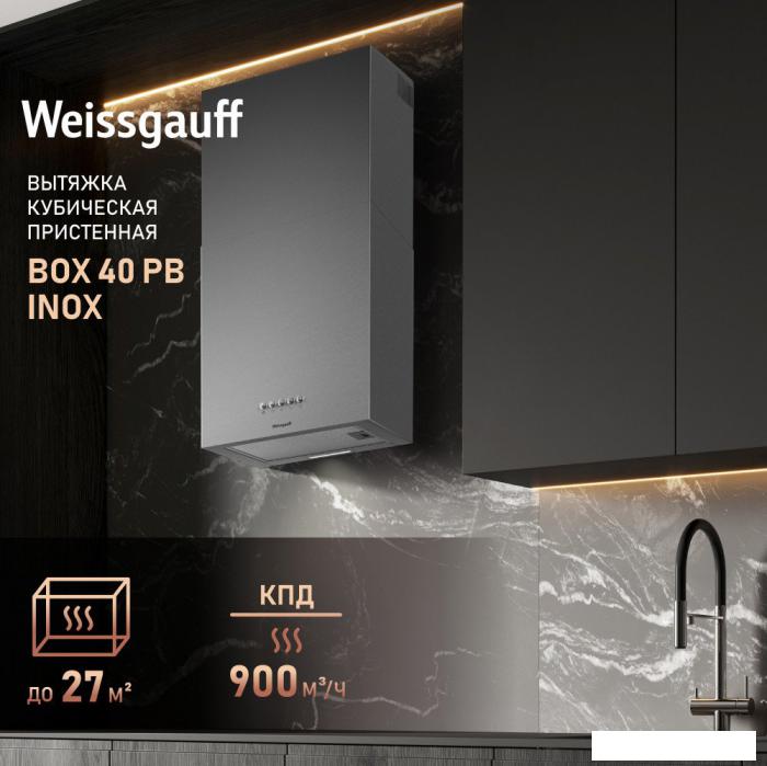 Кухонная вытяжка Weissgauff Box 40 PB Inox- фото2