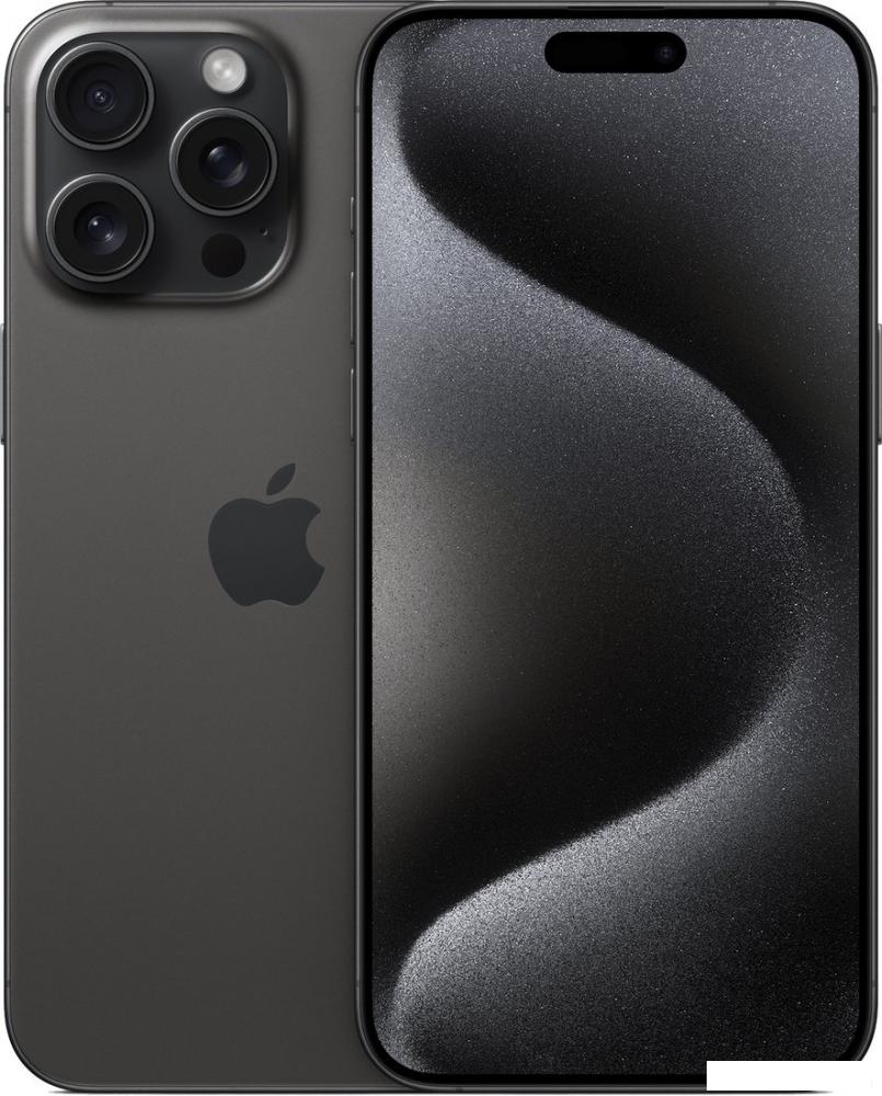 Смартфон Apple iPhone 15 Pro Max Dual SIM 1TB (черный титан)- фото