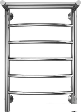 Полотенцесушитель TERMINUS Классик П6 400x650 с полкой нп электро (хром)- фото