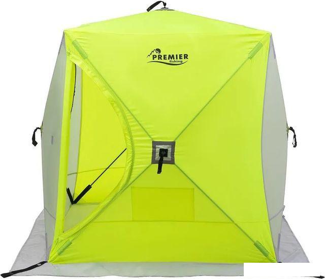 Палатка для зимней рыбалки Premier Fishing Куб PR-ISC-150YLG (салатовый/серый)- фото3