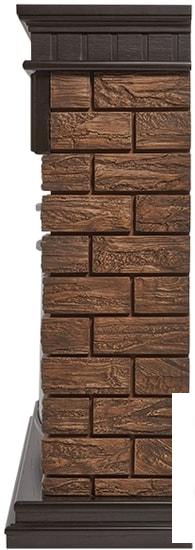 Портал Firelight Bricks Wood 30 (камень темный, шпон венге)- фото3