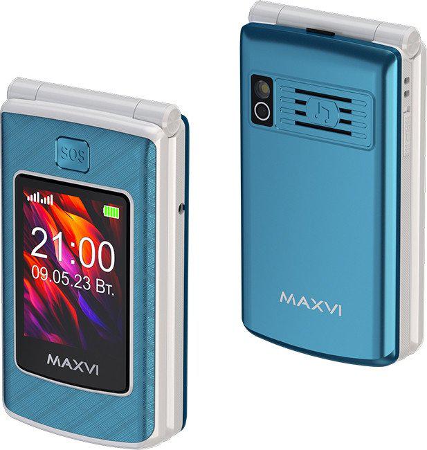 Телефон Maxvi E28 (голубой)- фото2