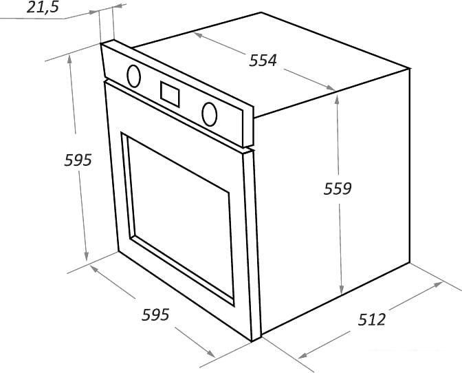 Духовой шкаф MAUNFELD EOEFG.566RIB.RT- фото2