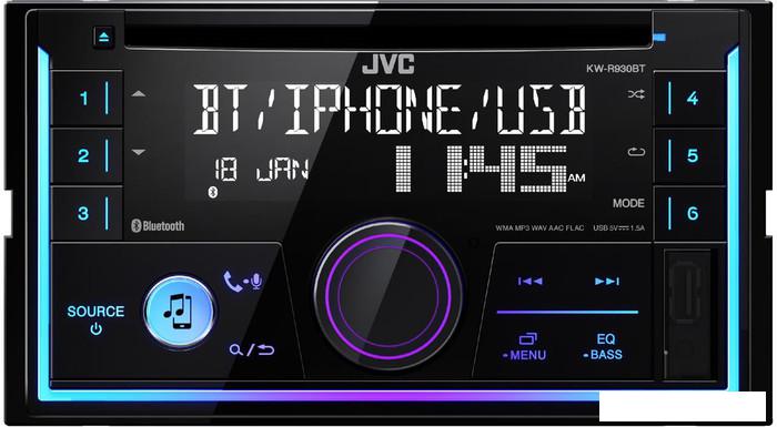 CD/MP3-магнитола JVC KW-R930BT- фото