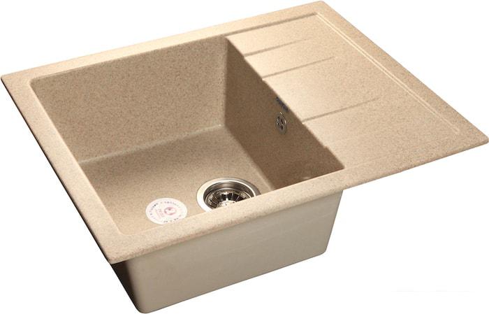 Кухонная мойка GranFest GF-Q650L (песочный)- фото