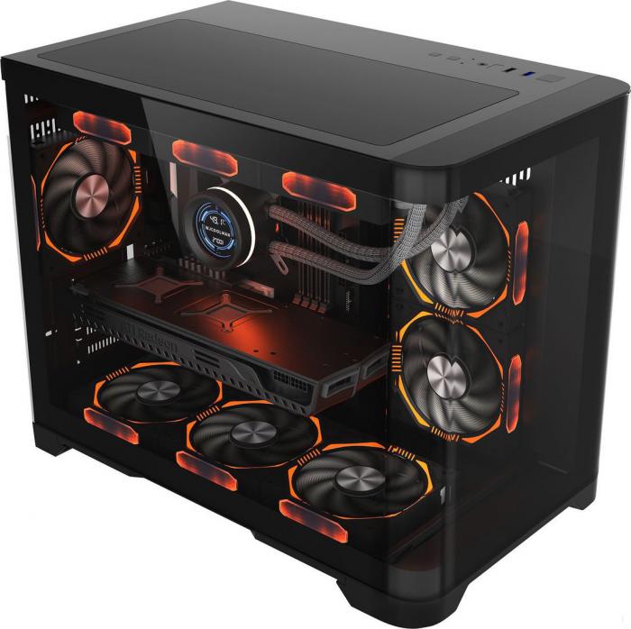 Корпус 1stPlayer UView UV6 (черный)- фото3