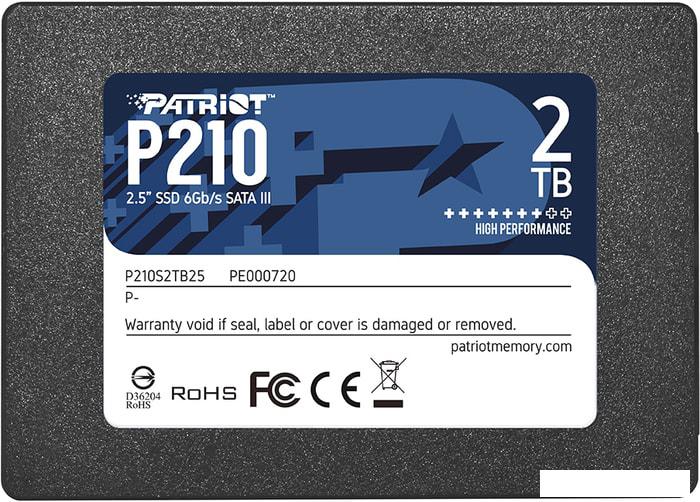 SSD Patriot P210 2TB P210S2TB25- фото