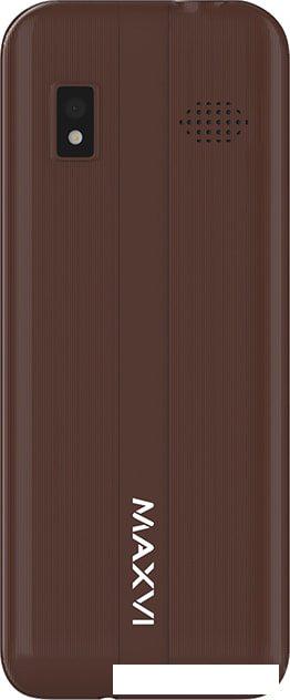 Кнопочный телефон Maxvi K21 (коричневый)- фото3