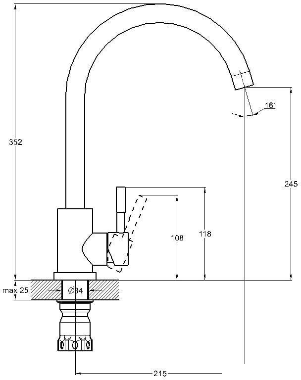 Смеситель Solone EZA4-D090- фото2