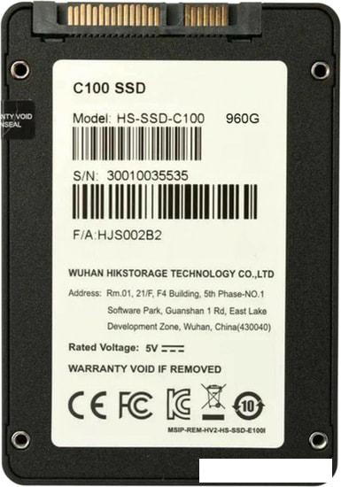 SSD Hikvision C100 960GB HS-SSD-C100/960G- фото2