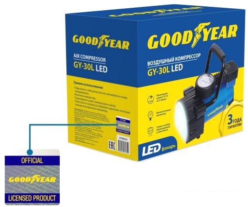 Автомобильный компрессор Goodyear GY-30L LED- фото4