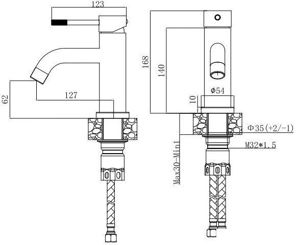 Смеситель Voda Vessel VSL26B- фото2