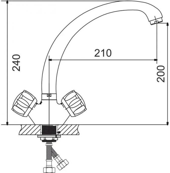 Смеситель Gota Rocio Orio 343410-GOTA- фото2