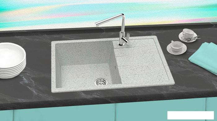 Кухонная мойка Berge BR-7603 (серый матовый)- фото2
