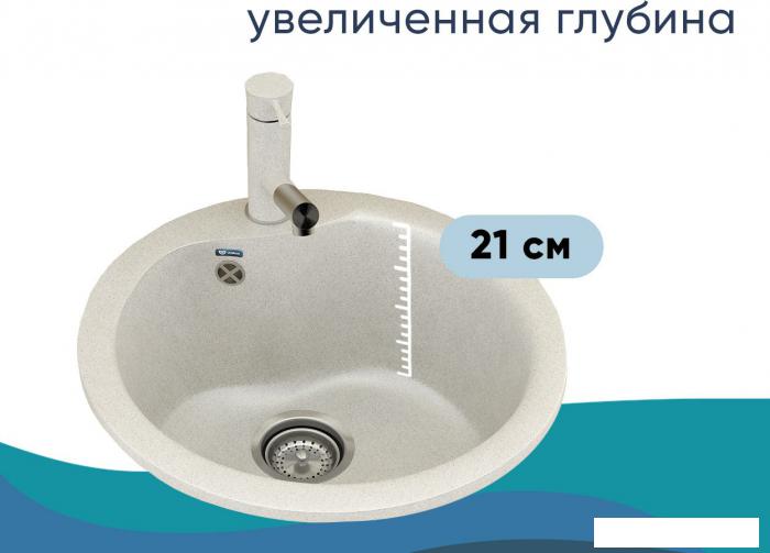 Кухонная мойка Ulgran U-102n (341 ультра-белый)- фото4