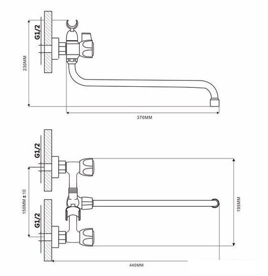 Смеситель Ekko E26020-2- фото2