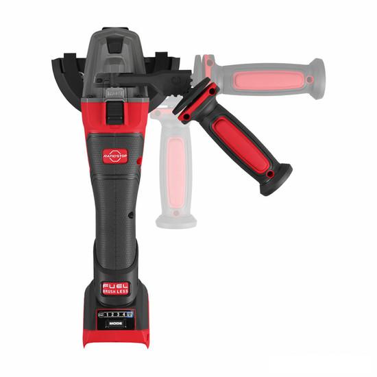 Угловая шлифмашина Milwaukee M18 Fuel One-Key M18FSAGSVO125X-502X 4933493553 (с 2-мя АКБ 5 Ач, кейс)- фото4