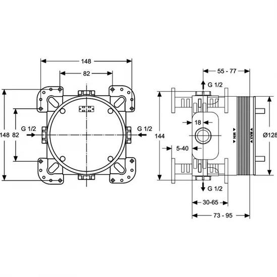 Смеситель Ideal Standard Cerafine A7388AA + A1000NU- фото4