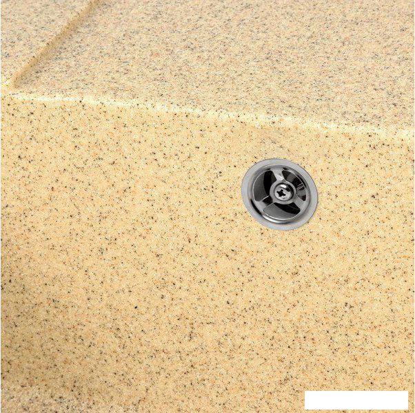 Кухонная мойка Saniteco Fama (песок с сифоном)- фото4