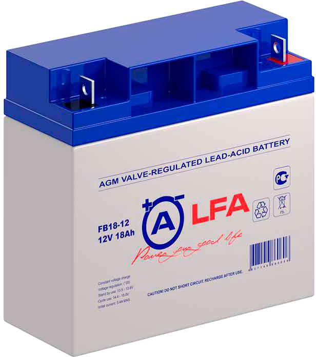 Аккумулятор для ИБП Alfa Battery FB18-12 (12V/18Ah)- фото