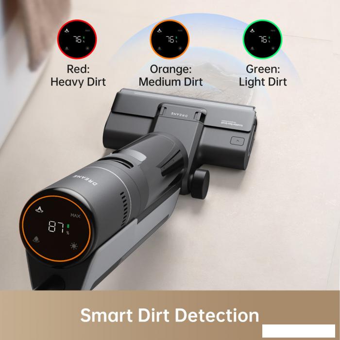 Вертикальный моющий Dreame H12S AE wet and dry Vacuum Cleaner (международная версия)- фото3
