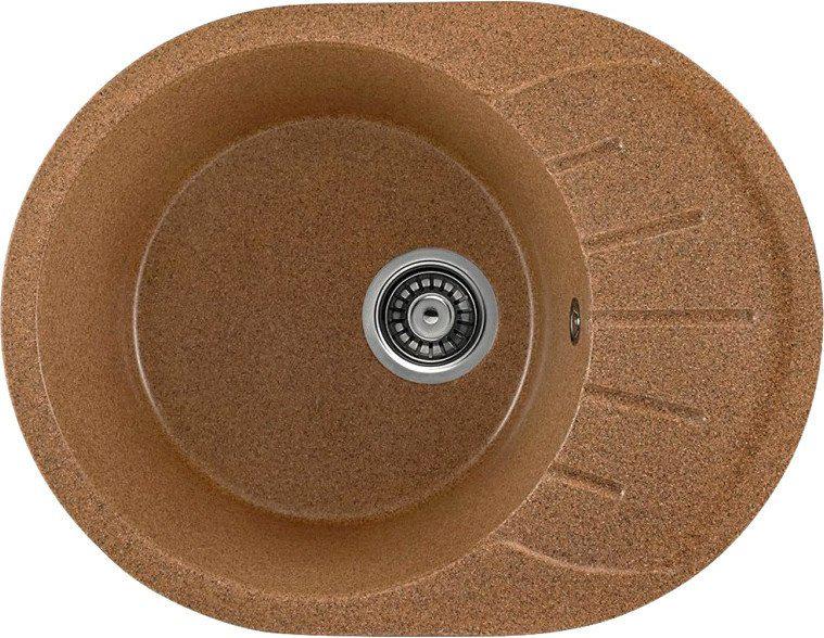 Кухонная мойка Saniteco Pura (терракот с сифоном)